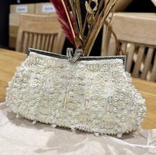 SALE / Women's Ivory Beaded