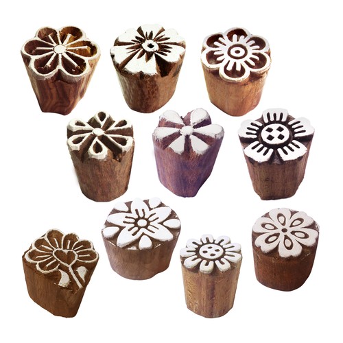 Henna wooden stamps - wooden, urban
