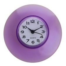 Bathroom suction cup - cup, clock