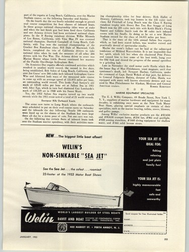 1953 paper welin - paper, davit