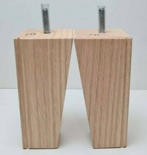 4x Hard Wood Wooden FurnitureTapered Sofa Chair Feet Leg 150mm Multiyork