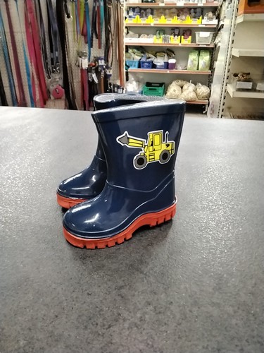 Child digger wellies navy - wellies,