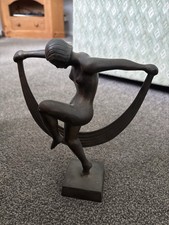 Art Deco Style Solid Bronze Lady Dancer Sculpter.