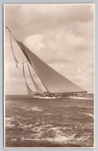 Postcard vintage rppc - postcard, cowes