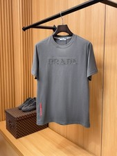 PRADA Men T-Shirt Logo Cotton