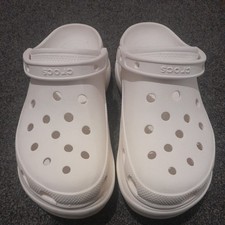 Crocs Slip Resistant Shoes WHITE Bistro Clogs Nurse, Chef,Work .W10.