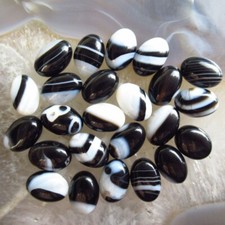 24Pcs 13x9x5mm Black White