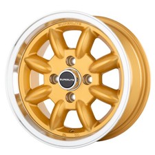 6x 13 Superlite Wheels Classic Ford Set of 4 Gold