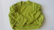 GIRLS KIDS PLAIN RUSHED 3/4 SLEEVE BOLERO SHRUG  PARTY WEDDING CARDIGAN TOP 1-13