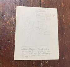 Supermarket Till Checkout A.E Beard AE Beard Original Sketch Drawing