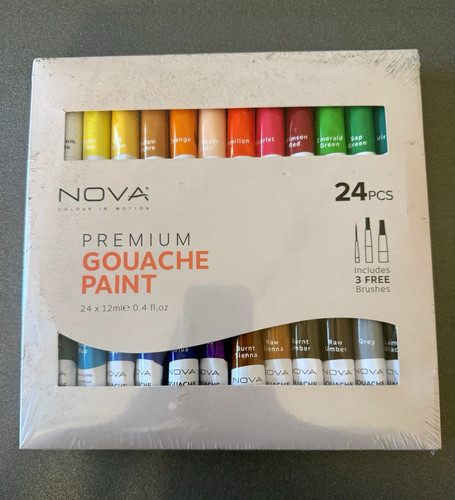 Nova premium gouache paint set - nova,