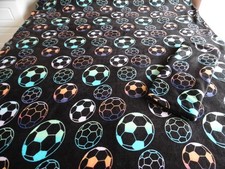 BOYS DUVET SET, "DUNELM" FOOTBALL DESIGN, THICK , SOFT & FLEECY, VERY GOOD COND.