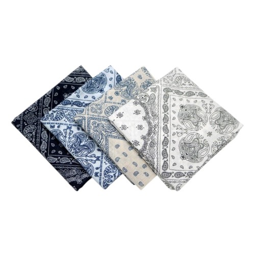 Paisley print cotton scarf - print,