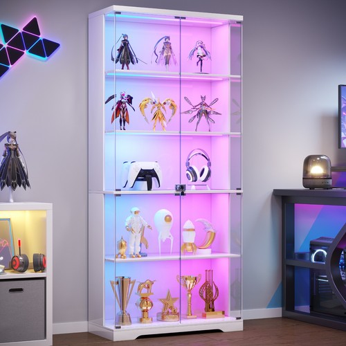 Glass display cabinet lockable - cabinet,