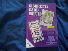 CIGARETTE CARD VALUES  2009 -