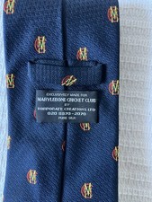 Marylebone Cricket Club. MCC Members tie Pure Silk hand made