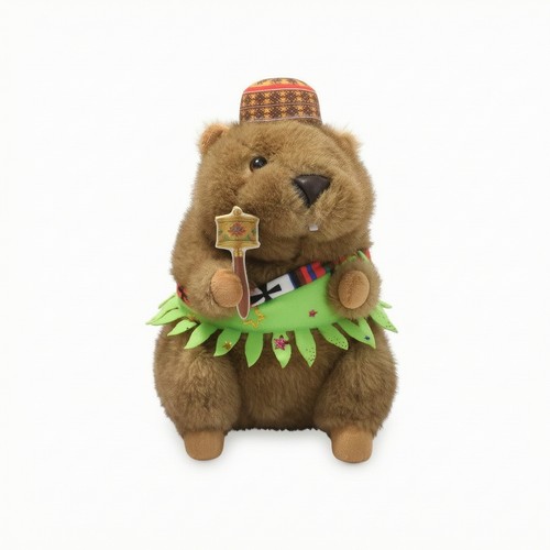 Groundhog stuffed animal with - groundhog,