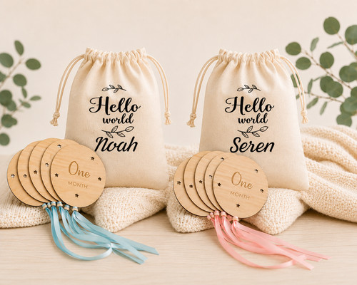 Personalised baby milestone - baby,