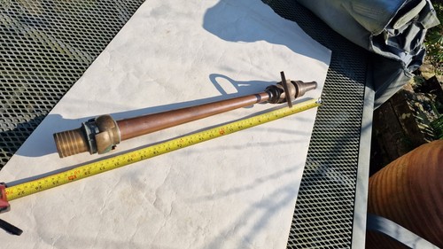 French brass fire hose - hose, 1940's