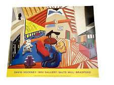 David Hockney Montcalm Interior at 7 o'clock exhibition poster