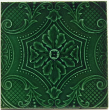 Antique Fireplace Tile Moulded