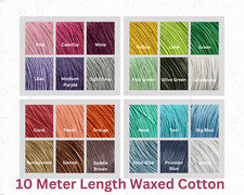 10 Meter 1mm Waxed Cotton Cord