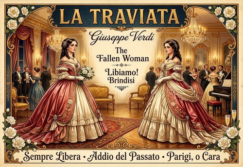 Classic opera poster - opera, a3