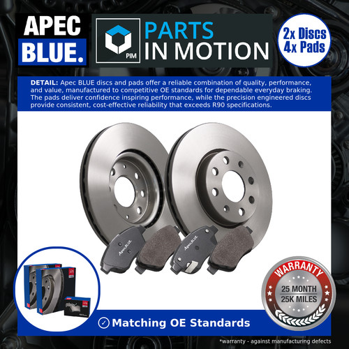 Vented brake discs - 2x,