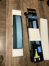 XUKEY Classic wide-angle panoramic rearview mirror,Clip On Blue Tiny/antiglare