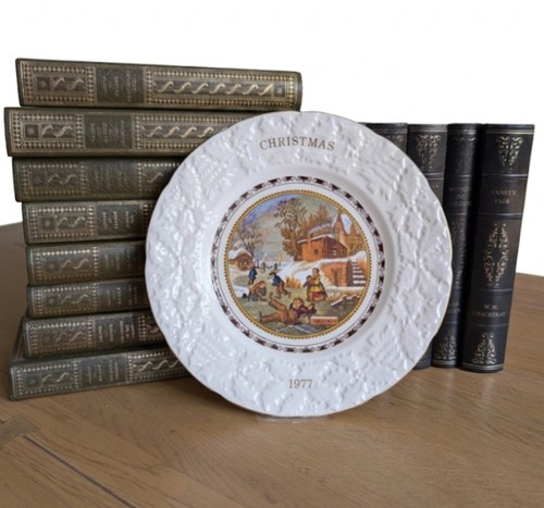 Coalport christmas plate 1977 - christmas,