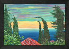 Wind In Seaside Village Framed