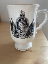 Queen Victoria Diamond Jubilee Mug — Fine Bone China, Staffordshire (Repro)