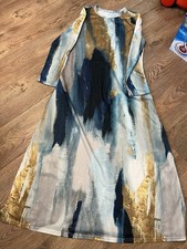 Boho Funky Print Maxi Dress Size 14. Brand New