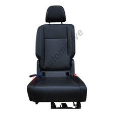 VW Caddy Maxi MK4 15-20 Rear Seat Right Drivers Offside 2nd Row Black Leather