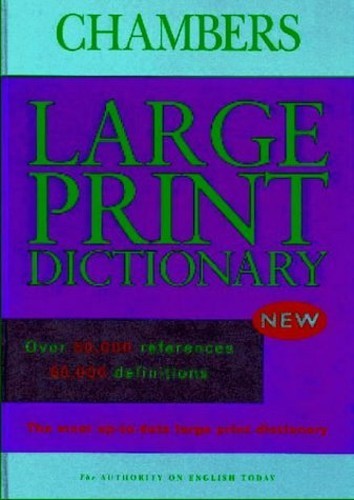 Large print edition - large, (chambers