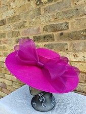 dark pink large fascinator