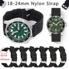 Stitching Black Nylon Strap