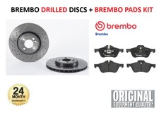 BREMBO Front BRAKE DISCS + PADS SET for MINI Cabrio John Cooper Works 2004-2007