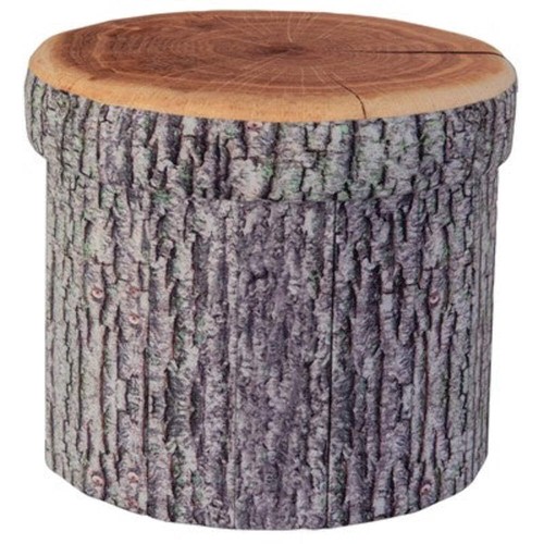 Log design folding storage - log,