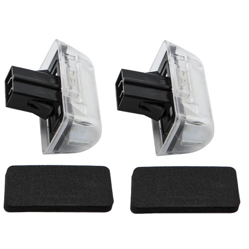 Pair white led licence - pair, of