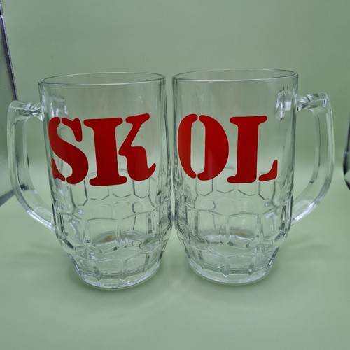 Vintage 80s skol lager pint - vintage,