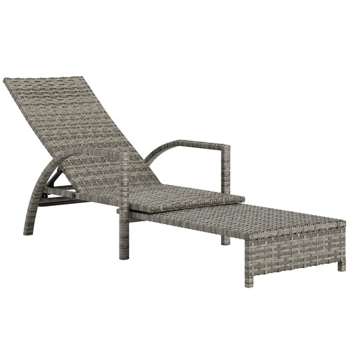 Outsunny rattan sun lounger - sun,