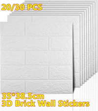 3D Effect Brick Wall Panels Self-adhesive Brick Effect Wall Decor Panel 10-30Pcs
