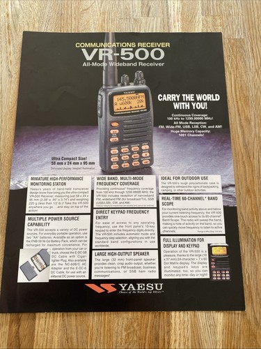 Yaesu 500 all mode wide - yaesu, vr-500