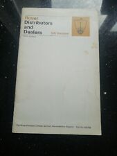 ROVER P5B SALOON / COUPE & P6 2000 3500 ORIG.1971 DISTRIBUTORS & DEALERS BOOKLET