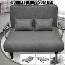 Double Fabric Sofa Bed Chair