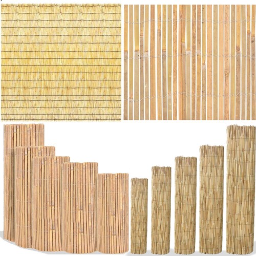 Bamboo slat fence garden reed - fence,