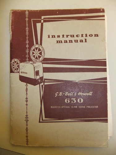 Instructions cine projector