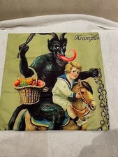 Wild Krampus throw pillow