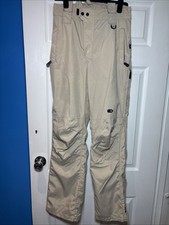 Trespass Ski Pants Cream/biege Salopettes Snow Trousers Unisex Size S 30W x 31L